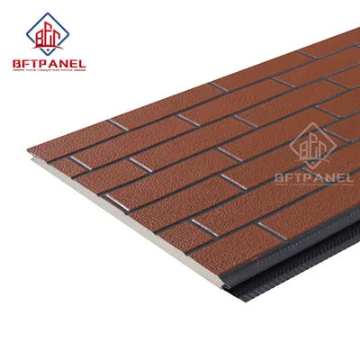 Metall extern mantel under en tegel med en värmare från tillverkaren - fasad metall termiska paneler från tillverkaren till Kina